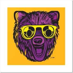 Bear with Sunglasses Posters and Art